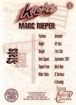 1999 Futera Celtic Fans' Selection #37 Marc Rieper Back