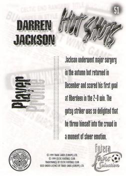 1999 Futera Celtic Fans' Selection #51 Darren Jackson Back