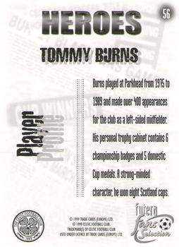 1999 Futera Celtic Fans' Selection #56 Tommy Burns Back