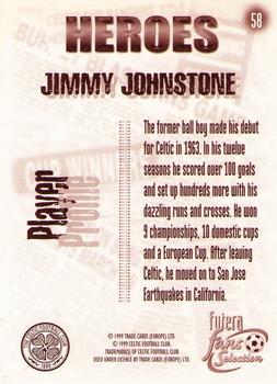 1999 Futera Celtic Fans' Selection #58 Jimmy Johnstone Back