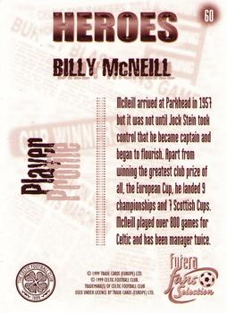 1999 Futera Celtic Fans' Selection #60 Billy McNeill Back