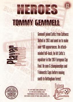 1999 Futera Celtic Fans' Selection #61 Tommy Gemmell Back