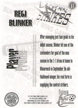 1999 Futera Celtic Fans' Selection #67 Regi Blinker Back