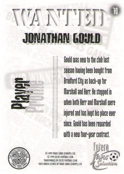 1999 Futera Celtic Fans' Selection #70 Jonathan Gould Back