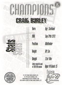 1999 Futera Celtic Fans' Selection #85 Craig Burley Back