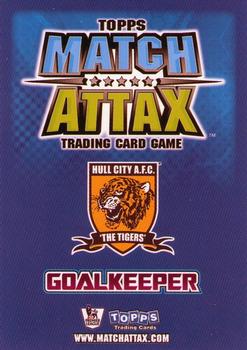 2008-09 Topps Match Attax Premier League #NNO Boaz Myhill Back