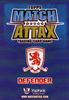 2008-09 Topps Match Attax Premier League #NNO David Wheater Back