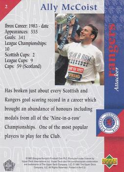1998 Upper Deck Rangers #2 Ally McCoist Back