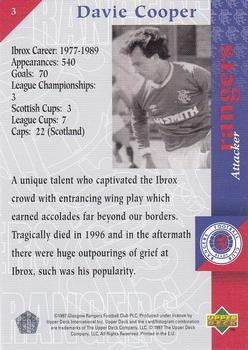 1998 Upper Deck Rangers #3 Davie Cooper Back