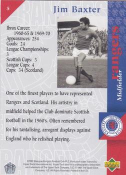 1998 Upper Deck Rangers #5 Jim Baxter Back