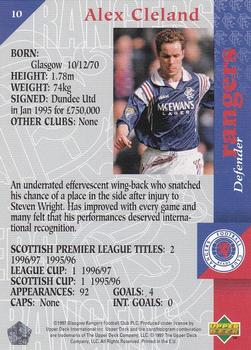 1998 Upper Deck Rangers #10 Alex Cleland Back