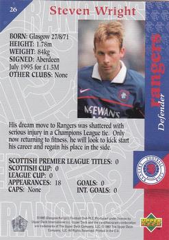 1998 Upper Deck Rangers #26 Stephen Wright Back