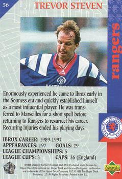 1998 Upper Deck Rangers #56 Trevor Steven Back