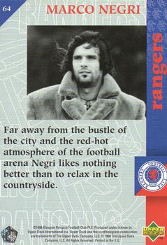 1998 Upper Deck Rangers #64 Marco Negri Back