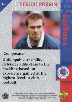 1998 Upper Deck Rangers #69 Sergio Porrini Back
