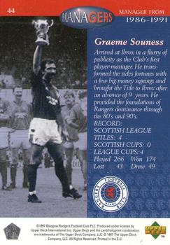 1998 Upper Deck Rangers #44 Graeme Souness Back