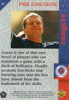 1998 Upper Deck Rangers #46 Paul Gascoigne Back