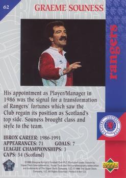 1998 Upper Deck Rangers #62 Graeme Souness Back
