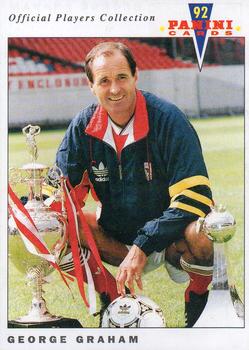1992 Panini UK Players Collection #1 George Graham Front