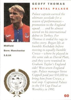 1992 Panini UK Players Collection #60 Geoff Thomas Back