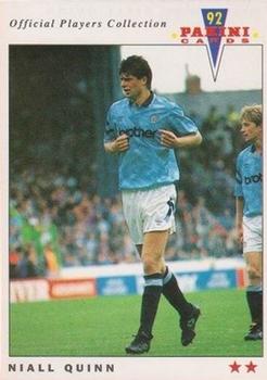 1992 Panini UK Players Collection #127 Niall Quinn Front