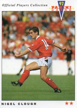 1992 Panini UK Players Collection #163 Nigel Clough Front