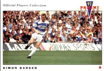 1992 Panini UK Players Collection #198 Simon Barker Front