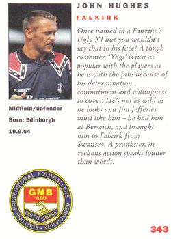 1992 Panini UK Players Collection #343 John Hughes Back