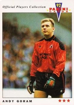 1992 Panini UK Players Collection #386 Andy Goram Front