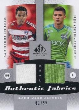 2011 SP Game Used - Authentic Fabrics Dual #AF2-COL2 David Ferreira / Fredy Montero Front