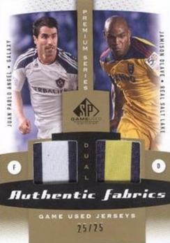 2011 SP Game Used - Authentic Fabrics Dual Premium Series #AF2-COL1 Juan Pablo Angel / Jamison Olave Front