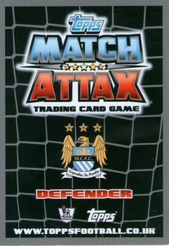 2011-12 Topps Match Attax Premier League #148 Micah Richards Back