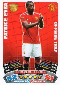 2011-12 Topps Match Attax Premier League #165 Patrice Evra Front