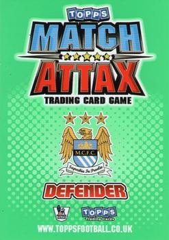 2010-11 Topps Match Attax Premier League #183 Micah Richards Back