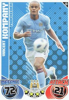 2010-11 Topps Match Attax Premier League #188 Vincent Kompany Front