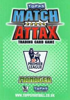 2010-11 Topps Match Attax Premier League #453 Mark Hughes Back