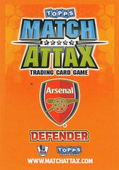 2009-10 Topps Match Attax Premier League #NNO Bacary Sagna Back