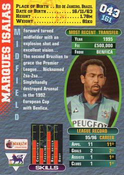 1996-97 Merlin's Premier Gold #43 Marques Isaias Back