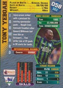 1996-97 Merlin's Premier Gold #58 Tony Yeboah Back