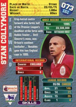 1996-97 Merlin's Premier Gold #73 Stan Collymore Back
