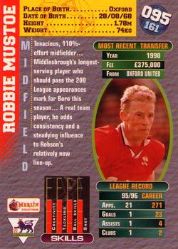 1996-97 Merlin's Premier Gold #95 Robbie Mustoe Back
