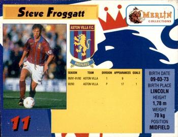1993 Merlin's Premier League #11 Steve Froggatt Back