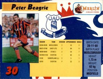 1993 Merlin's Premier League #30 Peter Beagrie Back