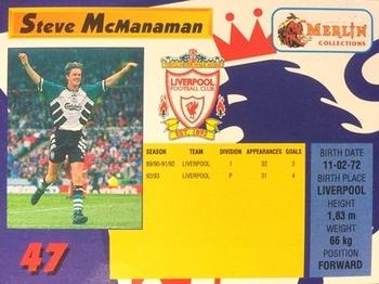 1993 Merlin's Premier League #47 Steve McManaman Back