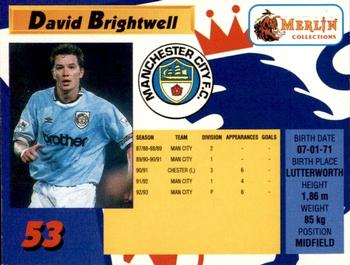 1993 Merlin's Premier League #53 David Brightwell Back