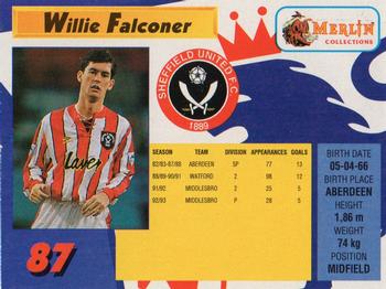 1993 Merlin's Premier League #87 Willie Falconer Back