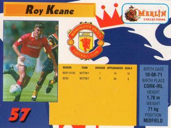 1993 Merlin's Premier League #57 Roy Keane Back