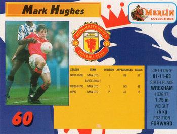 1993 Merlin's Premier League #60 Mark Hughes Back