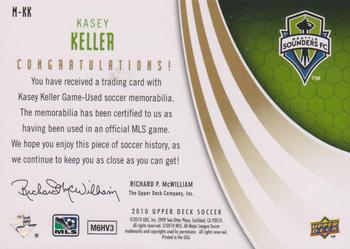 2010 Upper Deck MLS - MLS Materials #M-KK Kasey Keller Back