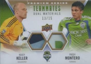 2010 Upper Deck MLS - Teammates Dual Materials Premium Series #TM-KM Kasey Keller / Fredy Montero Front
